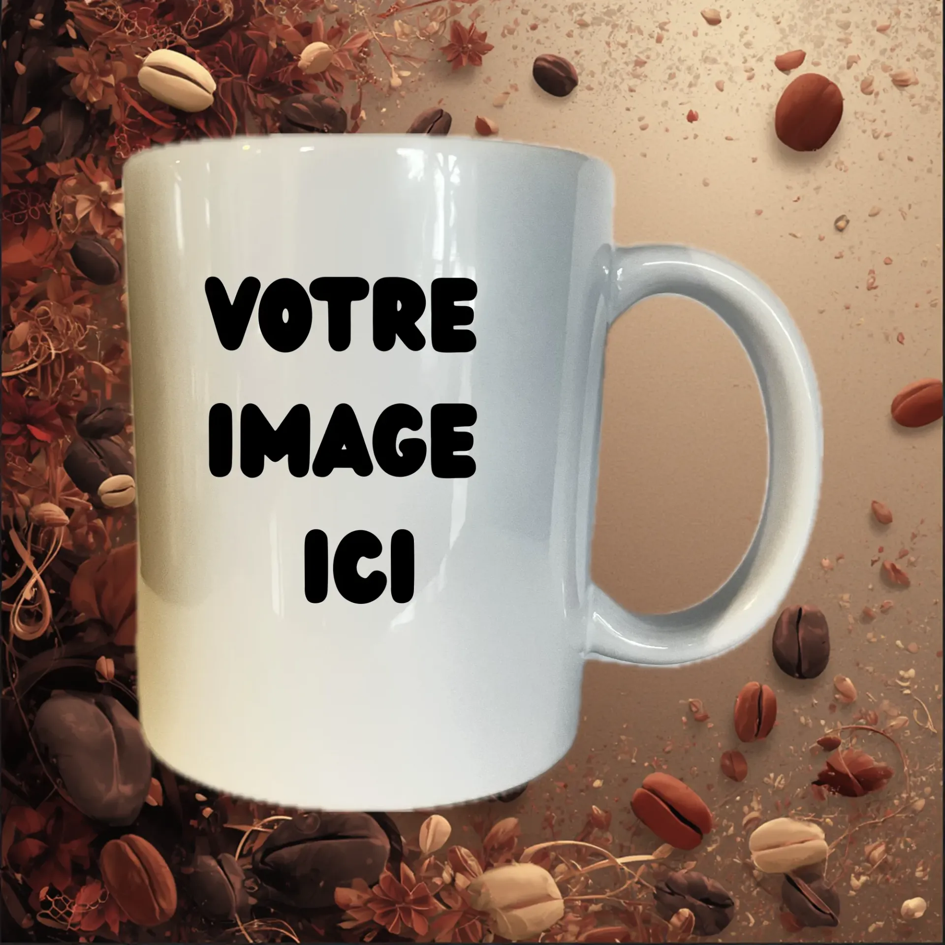 Mug céramique blanc 325 ml