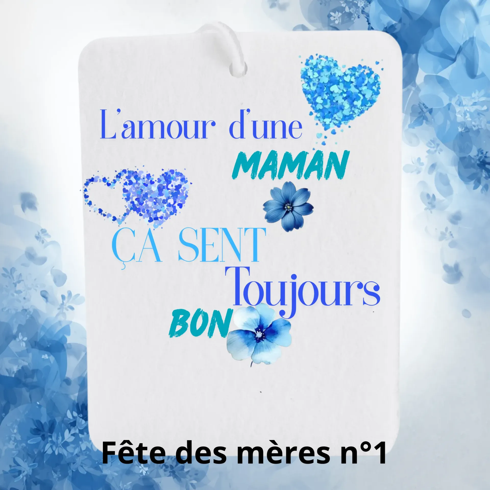 Désodorisant rectangle "Spécial Fête des mères"